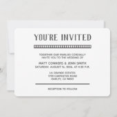 結婚式 写真3枚追加で楽しいフィルム フラット招待状 招待状 (裏面)