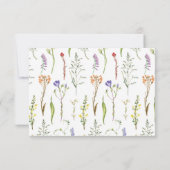 結婚式 出席案内 ワイルドフラワー フローラル ディジー 招待状 (裏面)