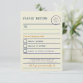 結婚式 出席確認カード 図書館スタイル 返信カード (スタンド正面)