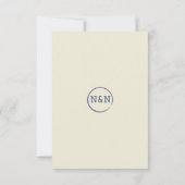 結婚式 出席確認カード 図書館スタイル 返信カード (裏面)