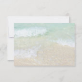 結婚式 出席確認 QR オンライン返信 海辺 出欠カード (裏面)