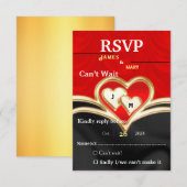 結婚式 出欠カード (正面/裏面)