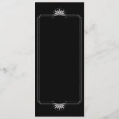 結婚式 劇場チケット メニュー 招待状 (裏面)