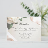 結婚式 受付カード ホワイト ウェディング テンプレートをカスタマイズ 招待状 (スタンド正面)
