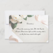 結婚式 受付カード ホワイト テンプレートをカスタマイズ 招待状 (裏面)