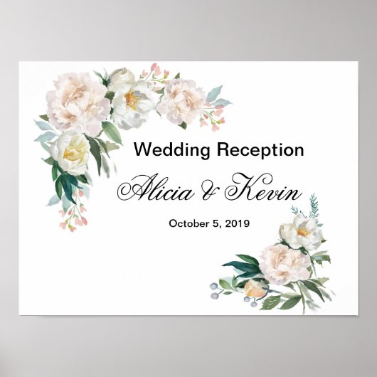 結婚式 受付 ウェルカムサイン ポスター (正面)