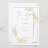 結婚式・婚約のお知らせ 招待状 (正面/裏面)