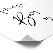 結婚式・婚約のためのモダンなミモザ バー サイン (角)