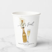 結婚式 婚約パーティーを祝おう 紙コップ (裏面)