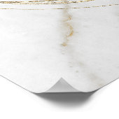 結婚式 婚約 ゴールドフレームへようこそ ポスター (角)