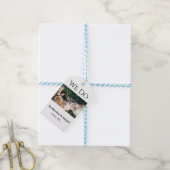 結婚式 婚約 ペット 名前 フォト 日付 カップル ギフトタグ (より糸付き)