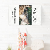 結婚式 婚約 ペット 名前 フォト 日付 カップル 横断幕 (インサイチュ)