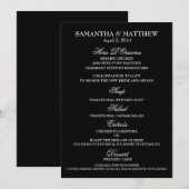 結婚式 婚約 結婚記念日 メニューテンプレート メニュー (正面/裏面)