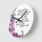 結婚式、婚約、記念日のギフト ラウンド壁時計 (傾斜)