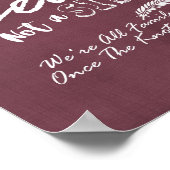 結婚式 席を選んで 側を選ばない モダン ゴールデン ローズ ポスター (角)