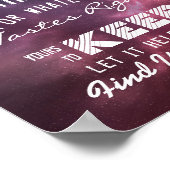 結婚式 席割り ガラスのための夜 あなたの席を見つけよう ポスター (角)