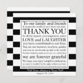 結婚式 席札 感謝メッセージ サンキューカード (正面/裏面)