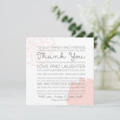 結婚式 席札 感謝メッセージ サンキューカード (スタンド正面)