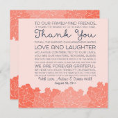 結婚式 席札 感謝メッセージ 招待状 (正面/裏面)