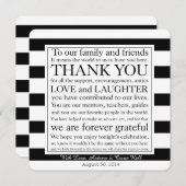 結婚式 席札 感謝メッセージ 招待状 (正面/裏面)