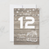 結婚式 席 配置 テーブル番号 メイソンジャー ライト 招待状 (裏面)