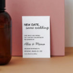 結婚式 延期のお知らせ ポストカード<br><div class="desc">シンプルでエレガントな延期のお知らせポストカード</div>