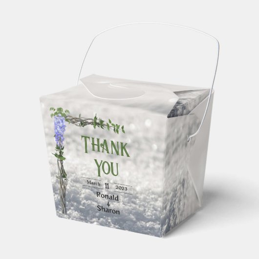 結婚式 引き出物ボックス フェイバーボックス (正面サイド)