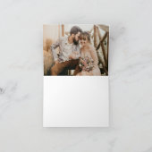 結婚式 感謝の気持ちを込めた ミニマルでシンプルな写真 サンキューカード (内部)