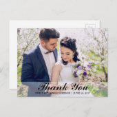 結婚式 感謝 花嫁 花婿 写真 ポストカード B (正面/裏面)