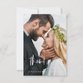 結婚式 手書き 感謝 フォト ミニマル (正面)