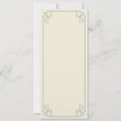 結婚式 披露宴 ラスティック ライブラリー 本 メニュー 招待状 (裏面)