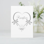 結婚式 披露宴 封入カード シルバー トンボ エンクロージャーカード (スタンド正面)