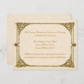 結婚式 披露宴 封筒 ヴィンテージ/アンティーク 招待状 (正面/裏面)