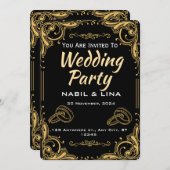 結婚式 招待状 (正面/裏面)