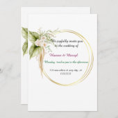 結婚式 招待状 (正面/裏面)