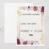 結婚式 招待状 (正面/裏面)