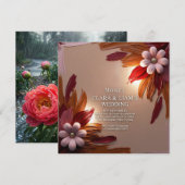 結婚式 招待状 (正面/裏面)