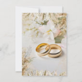 結婚式 招待状 (裏面)