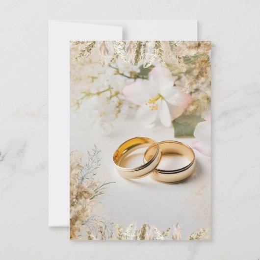 結婚式 招待状 (裏面)