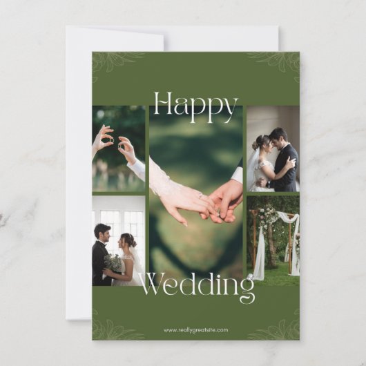 結婚式 招待状 (正面)