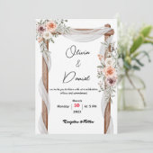 結婚式 招待状 (スタンド正面)