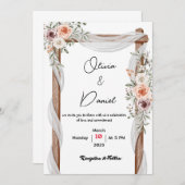 結婚式 招待状 (正面/裏面)