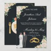 結婚式 招待状 (正面/裏面)