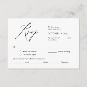 結婚式 招待状 RSVP 返信 はがき