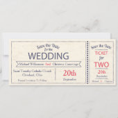 結婚式 招待状 Save The Date 案内 (正面)