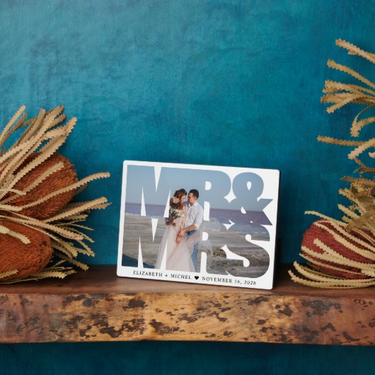 結婚式 新婚 写真 フォトプラーク (側面)