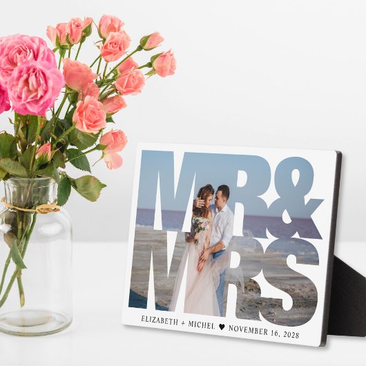 結婚式 新婚 Mr Mrs フォト フォトプラーク