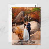 結婚式 新婦 新郎 感謝の気持ち フォト ポストカード B (正面/裏面)