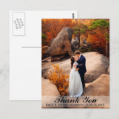 結婚式 新婦 新郎 感謝の気持ち 写真 ポストカード B (正面/裏面)