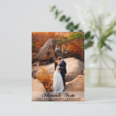 結婚式 新婦 新郎 感謝 フォト ポストカード B (スタンド正面)